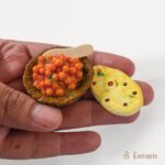 Chole with Kulcha Miniature Fridge Magnet - Image 2
